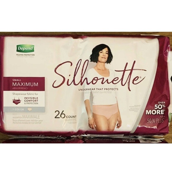 Depend Silhouette Incontinence & Postpartum Underwear for Women Small 26… - Picture 5 of 9